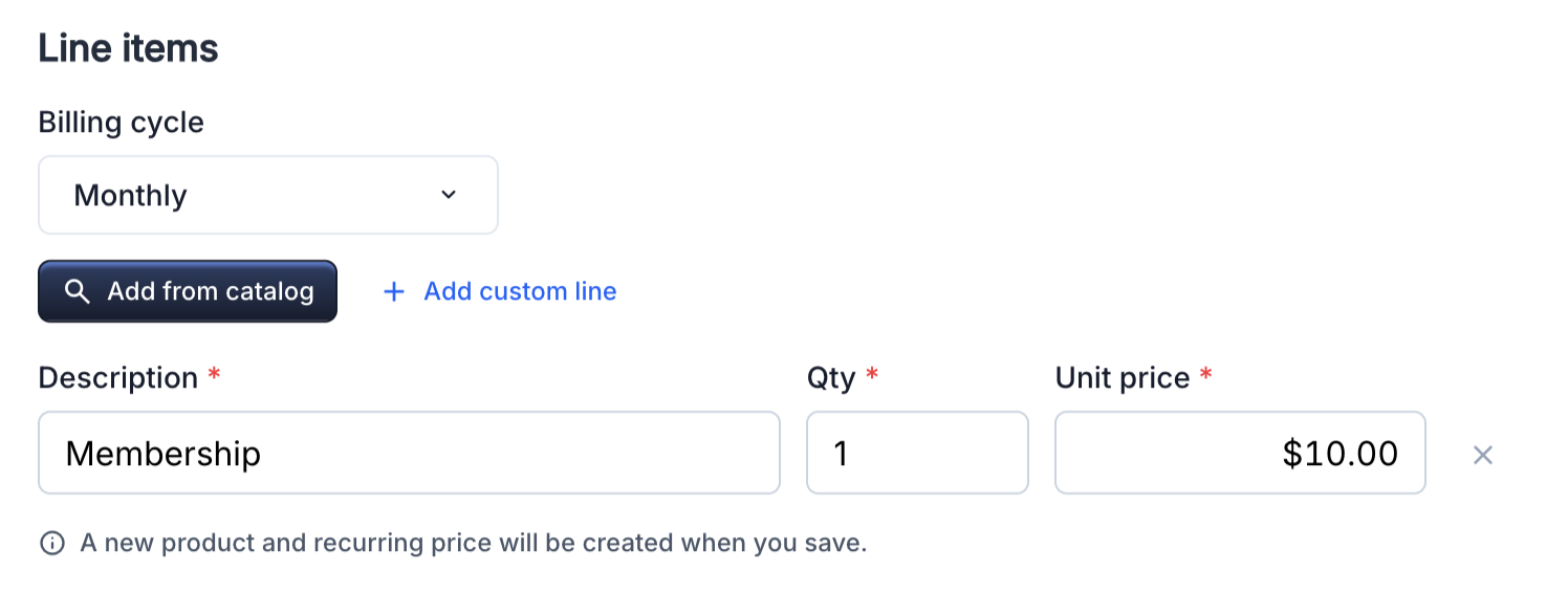 Item picker with cadence filtering
