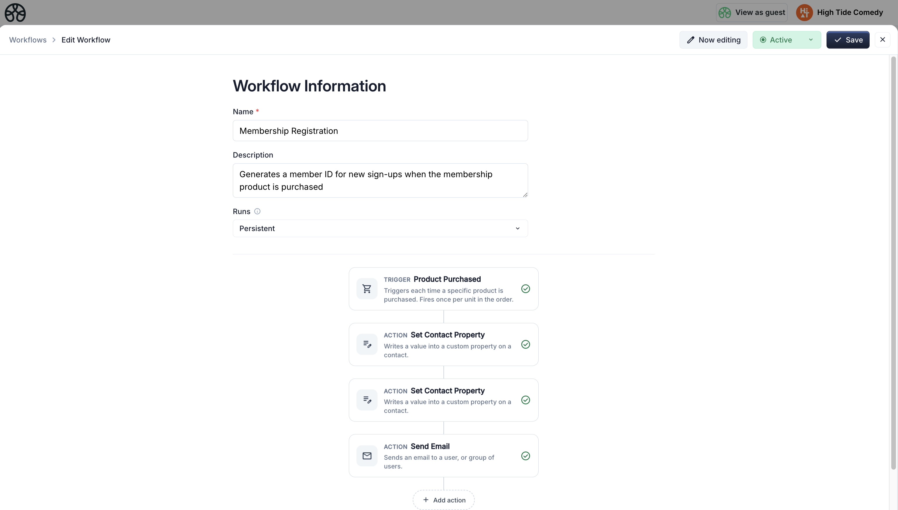 Complete onboarding flow